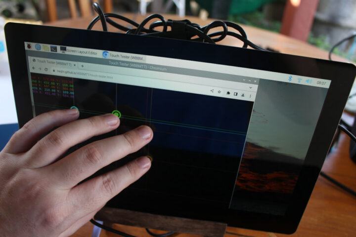 Raspberry Pi 4 Crow Vision Touchscreen Display Tester