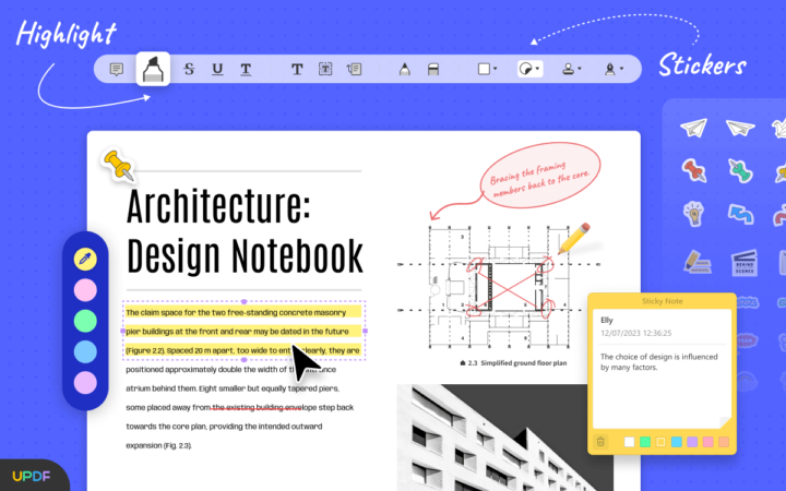 UPDF annotate PDF file