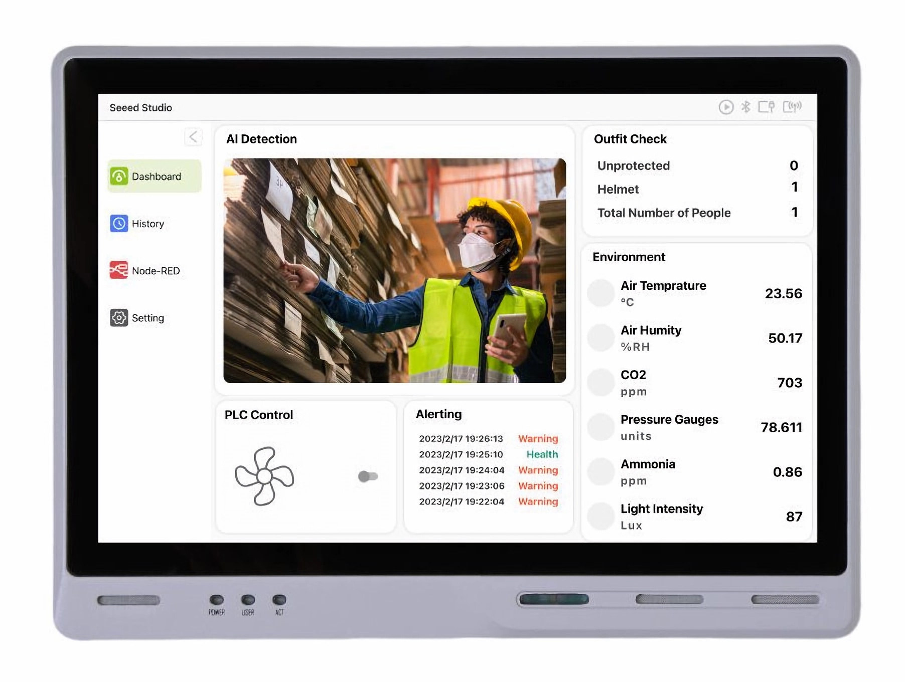 reTerminal DM 10-inch Raspberry Pi CM4 HMI terminal