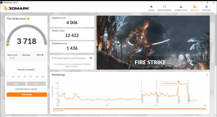 GEEKOM Mini IT11 3DMARK Fire Strike