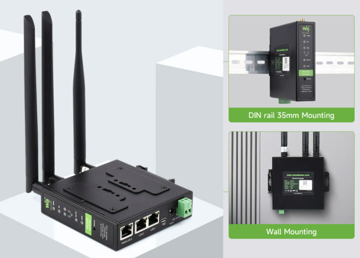 DIN Rail 4G router VPN