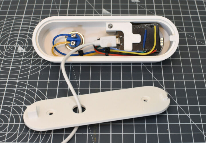 DIY ESP32-CAM video doorbell wiring