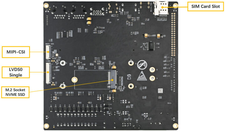 Development Board with MIPI CSI, LVDS, M.2 NVMe socket