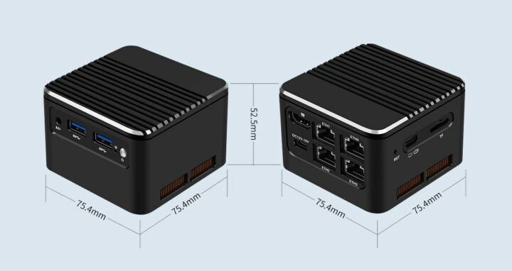 Four 2.5 GbE Intel Processor N100 N200 mini PC