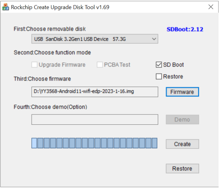 Rockchip Create Upgrade Disk Tool