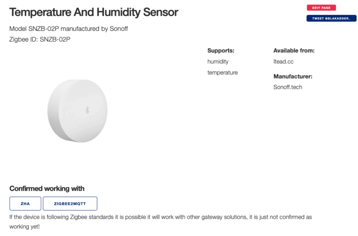 Sonoff SNZB 02P Zigbee Compatibility Check