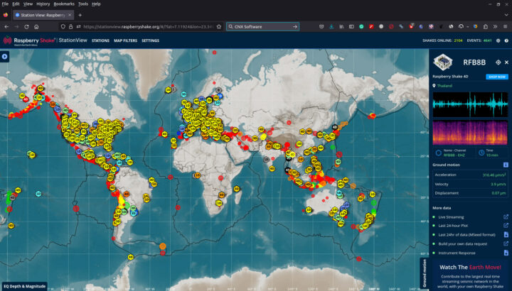 Station View Earthquake monitoring stations