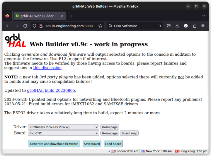 grblHAL Web Builder