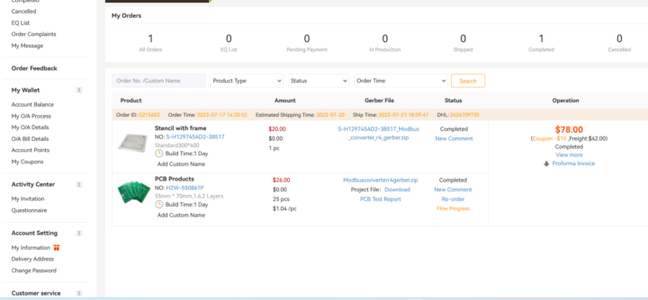 AllPCB Review Order Process