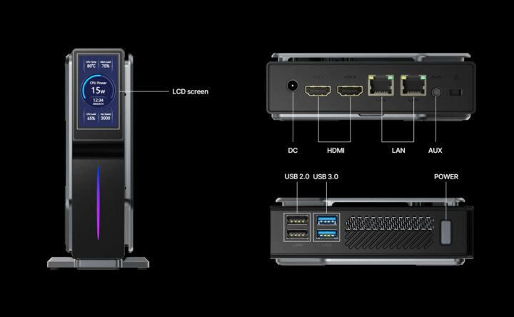 Intel Processor N95 mini PC information display