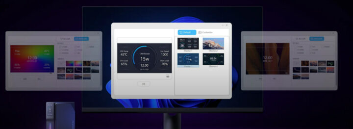 LCD information display customization