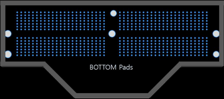 LPCAMM Bottom Pads