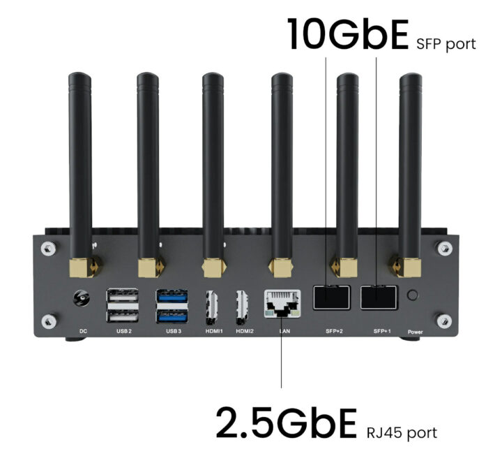 Palmshell Next H2 10GbE 2.5GbE micro server