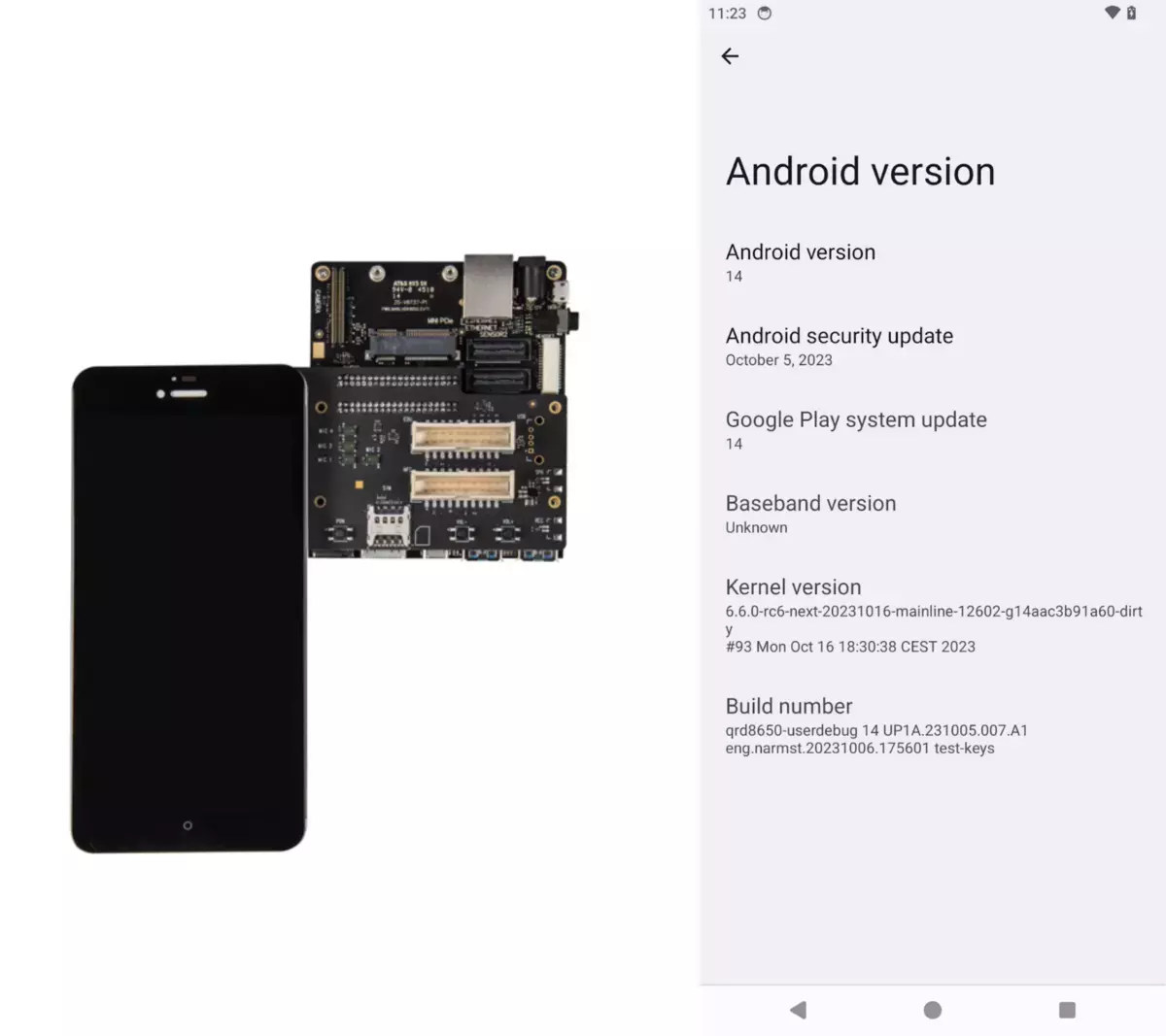 Qualcomm Snapdragon 8 Gen3 Android 14 upstream Linux