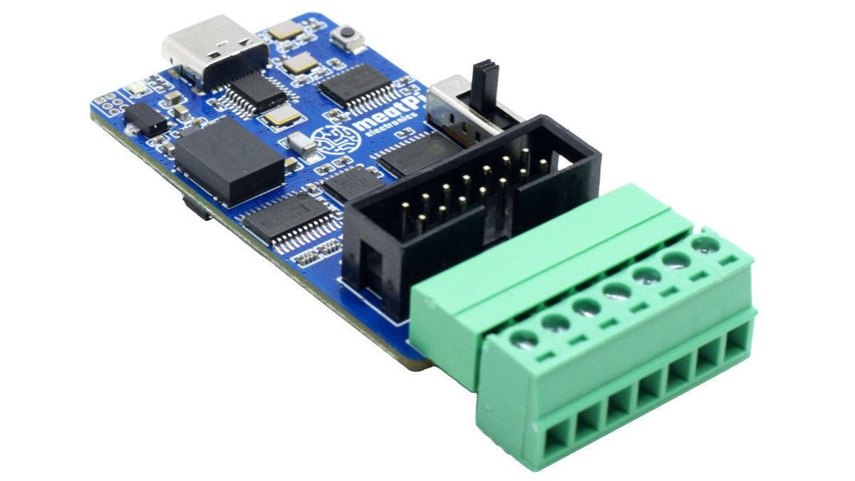 USB-C to UART, CAN Bus, RS485, and RS232 converter