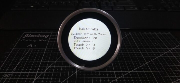 Matouch ESP32-S3 rotary display - default screen