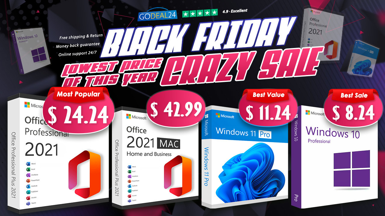 Black Friday 2023 Sale Finally Coming: Lifetime Office 2021 is Only $24.24,  Windows 10 and Windows 11 Pro as low as $6! (Sponsored) - CNX Software