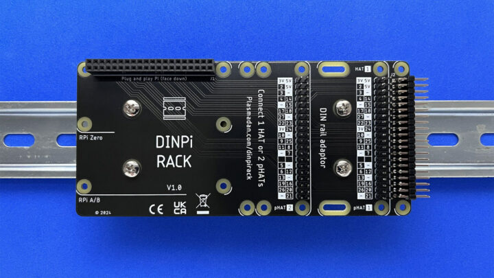 DINPi Rack Raspberry Pi DIN Rail mount