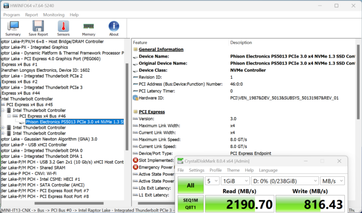 GEEKOM Mini IT13 USB4 Thunderbolt Speed