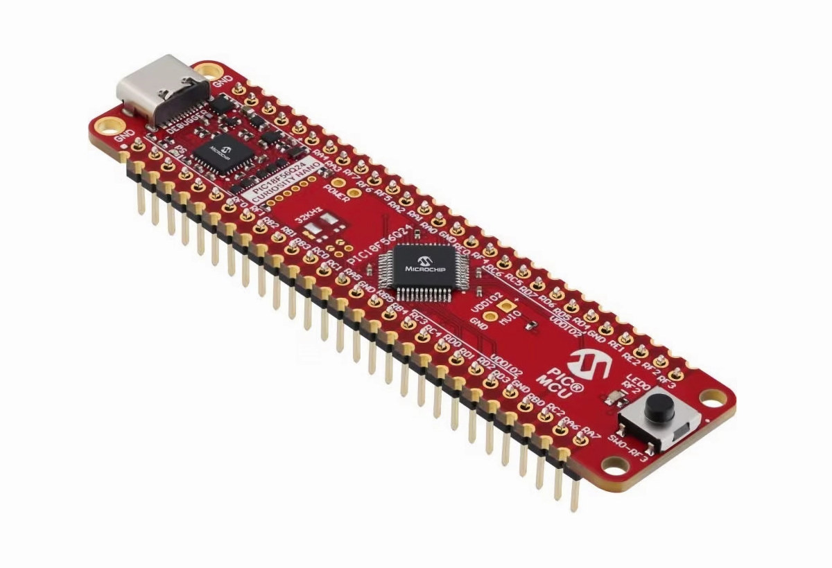 Microchip PIC18-Q24 development board