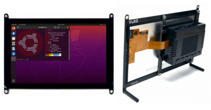 ODROID-Vu8S 8-inch touchscreen display