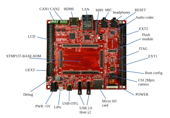 Olimex STMP157-BASE-SOM-EVB