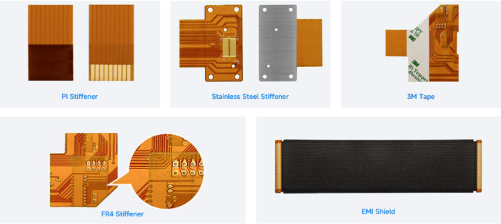 PCB Stiffener types EMI shield flex PCB