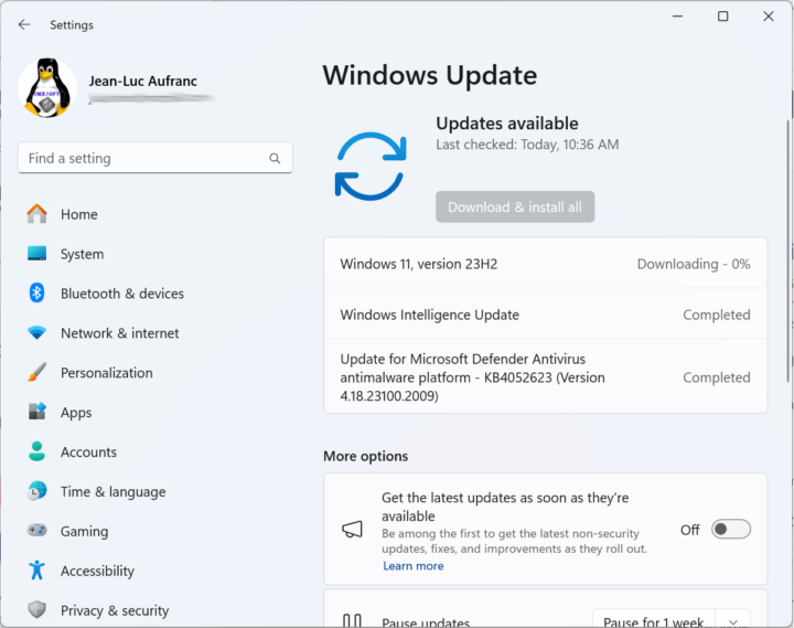 Windows 11 23H2 update