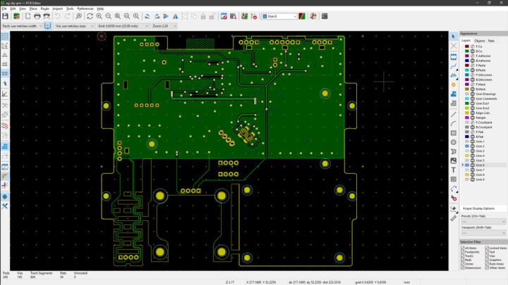 AirGradientONE : PCB's bottom layer