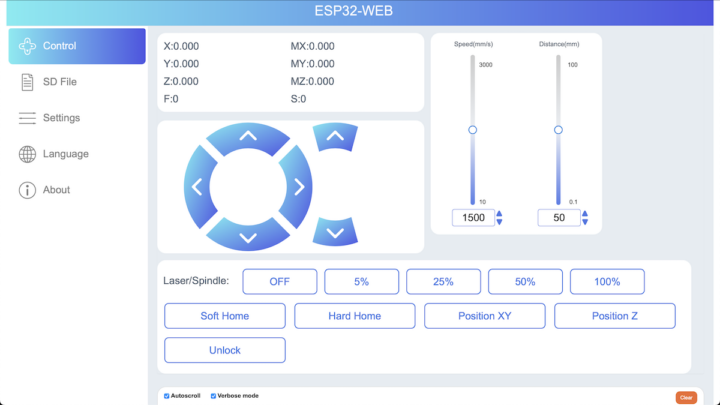 ESP32-WEB control