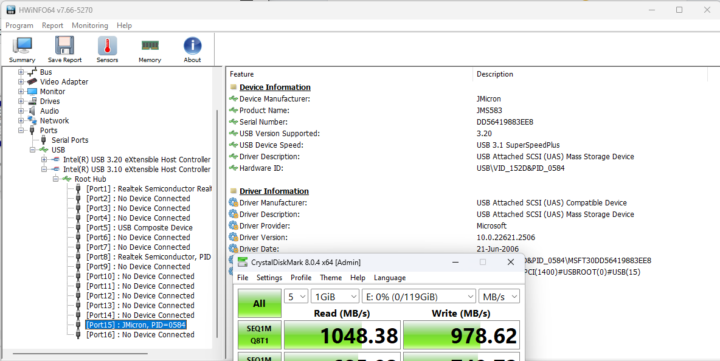 GEEKOM Mini Air12 USB A front speed