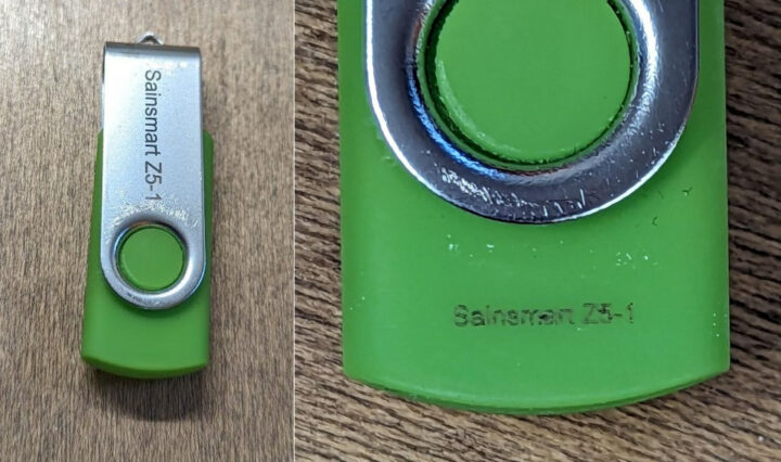 Genmitsu Z5-1 USB flash drive etching
