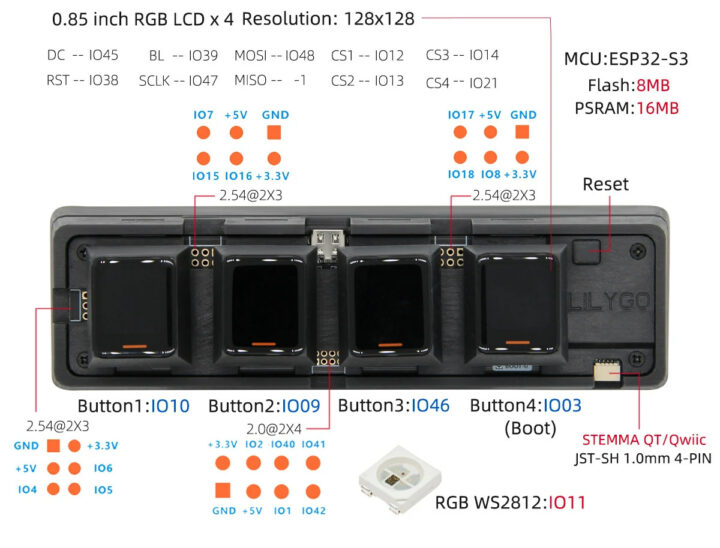 Macropad LCD display keycaps