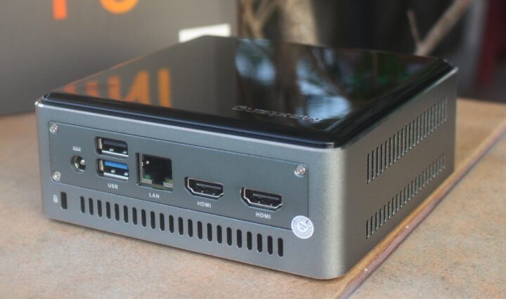 Maxtang MTN-FP750 mini PC rear panel