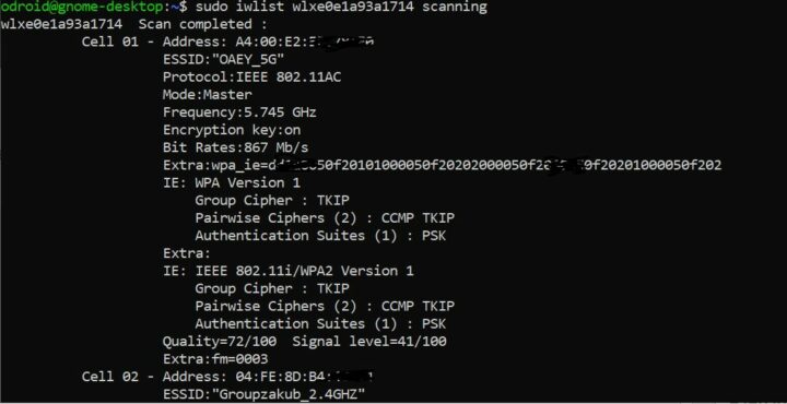 WiFi Module 5BK scanning