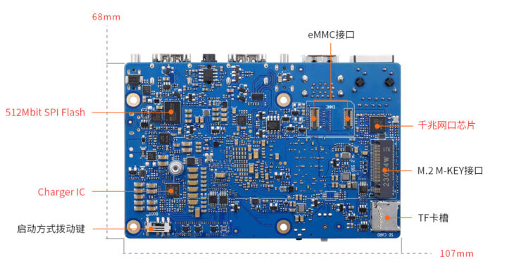 Orange Pi AIPro M2 Key M eMMC flash SPI flash