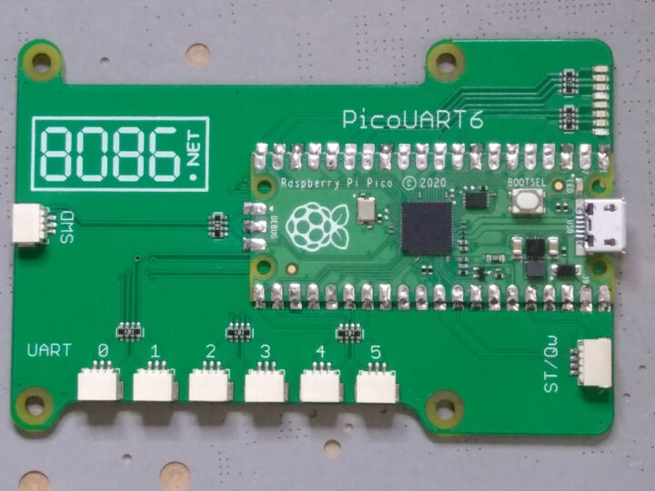 PicoUART6 Raspberry Pi Pico board