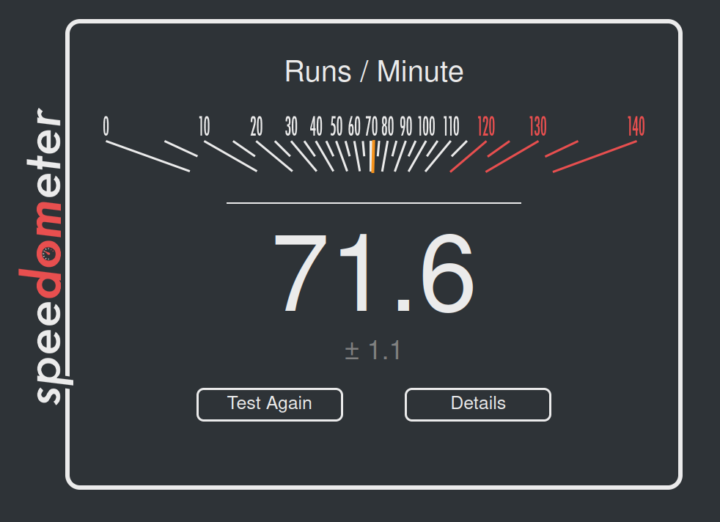 Speedometer 2.0 Firefox Ubuntu RK3588 SBC