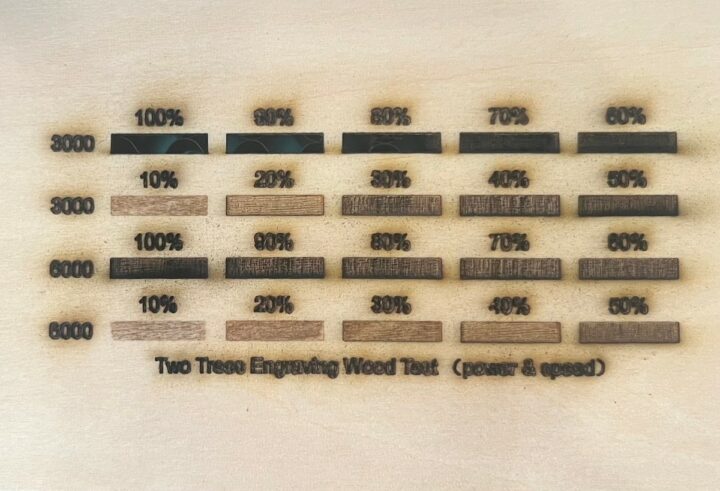 TTS-20 Pro Laser Engraver Wood Test