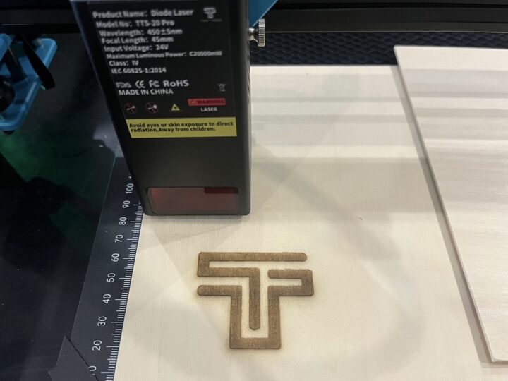 TTS-20 Pro Plywood laser engraving