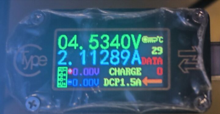 AM08 Pro USB Type-C power consumption