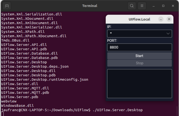UIFlow server ubuntu