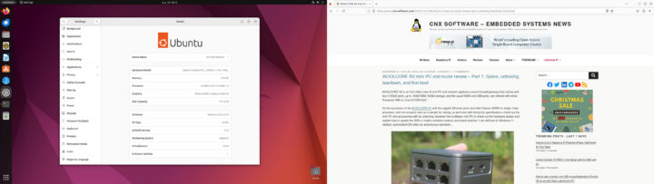 Ubuntu 22.04 Proxmox VE dual display iKOOLCORE R2