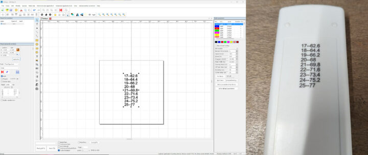 celcius fahrenheit remote control etching