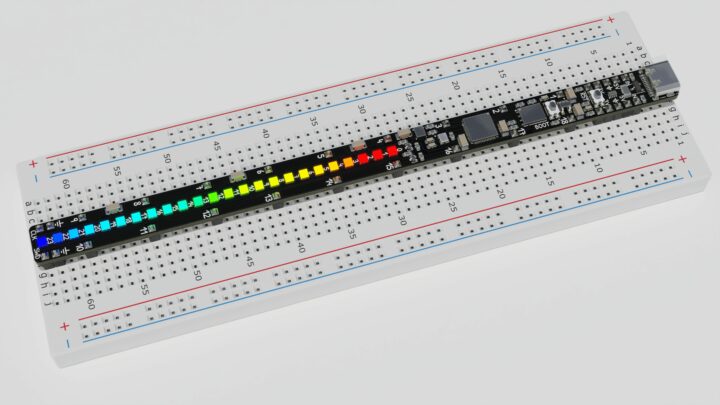 Raspberry Breadstick on a breadboard