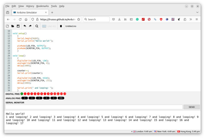 Arduino Simulator 