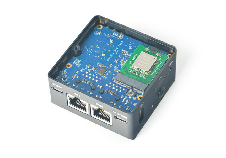 Dual GbE router with M.2 WiFi socket
