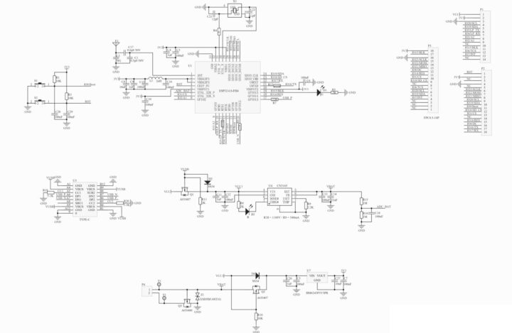 FireBeetle 2 ESP32 C6 IoT Development Board Schematic