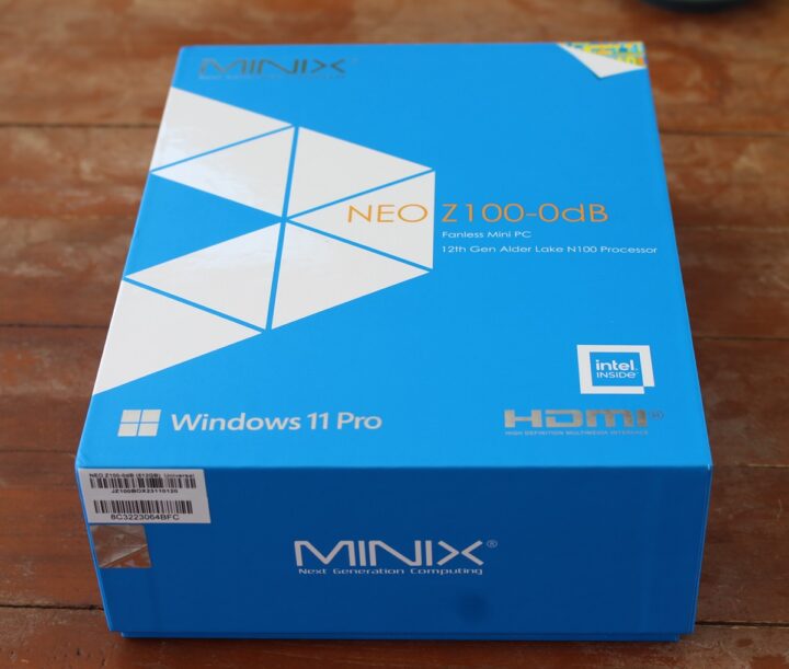 MINIX NEO Z100-0dB mini PC package