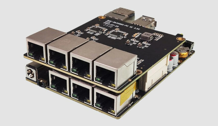 Rockchip RK3588 SBC Seven Ethernet ports